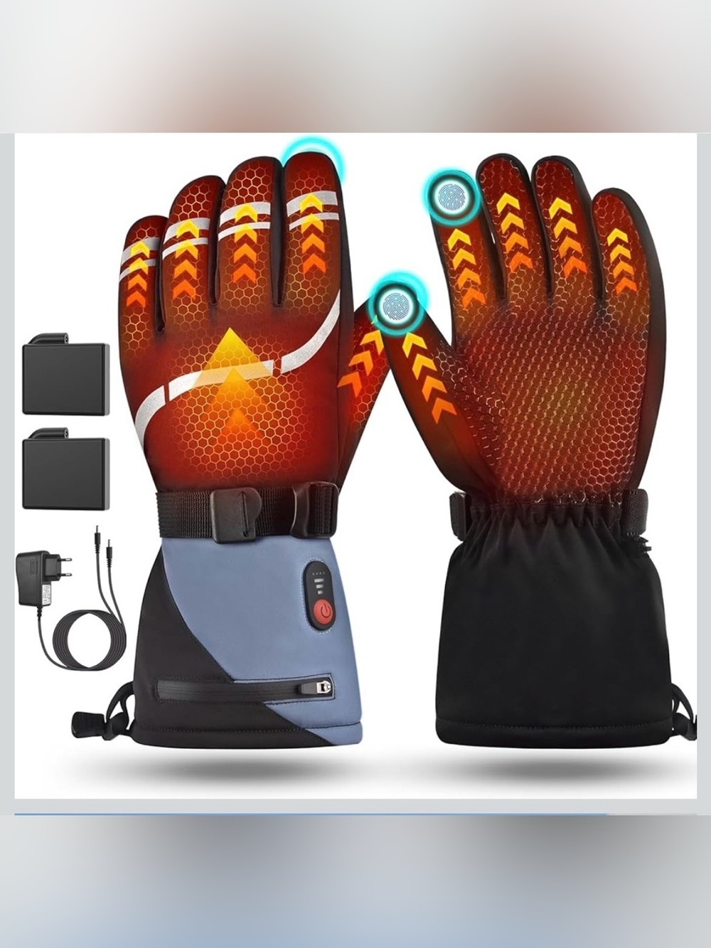 Heated Gloves, 3 Heating Levels Heated Work Gloves With Touchscreen L 1080/bb6-2